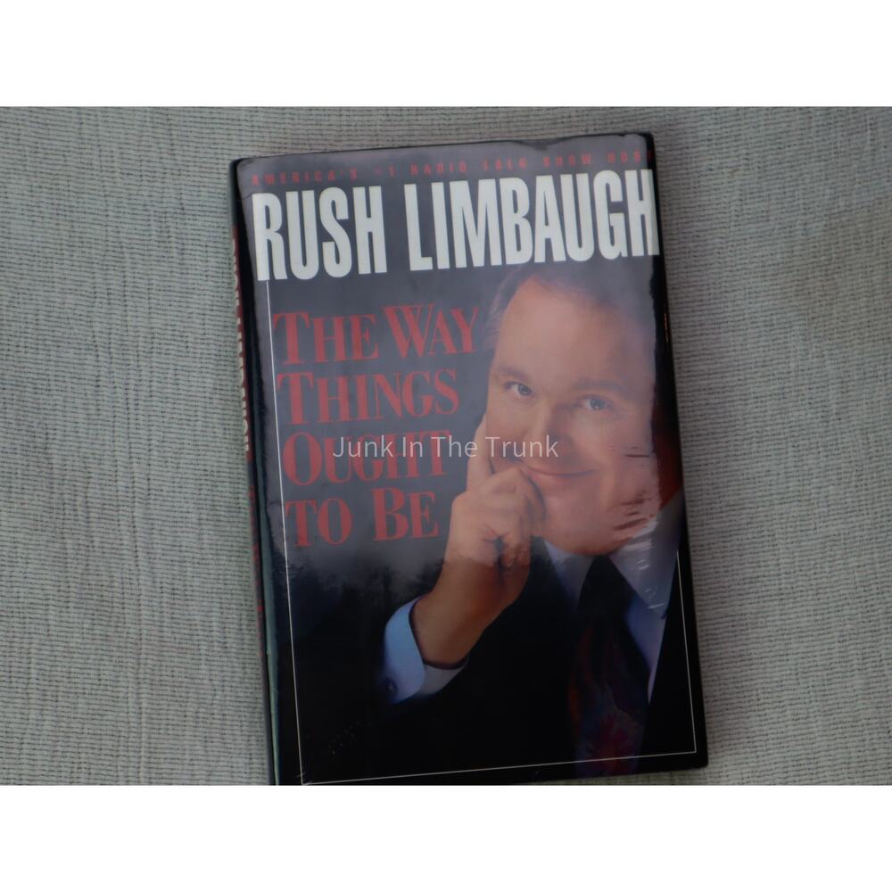 Rush Limbaugh Hard Back "The Way Things Ought To Be" Sealed